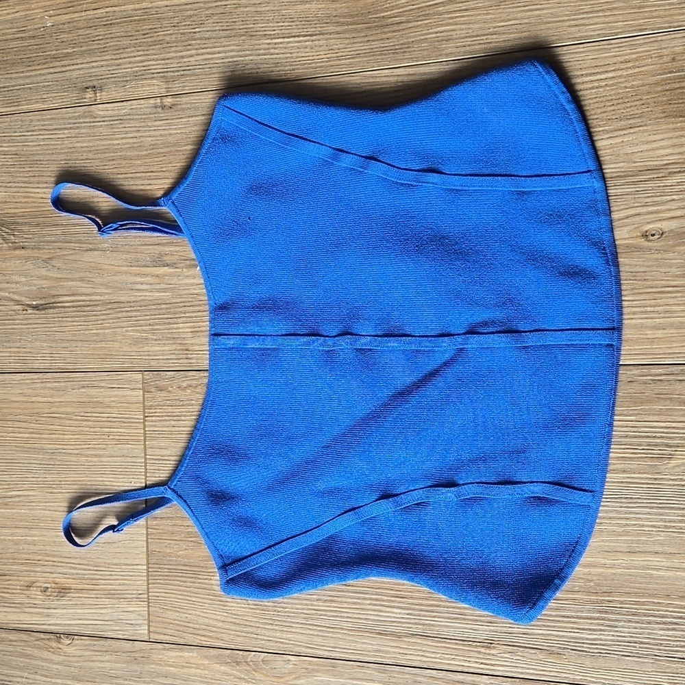 Babaton Blue Crop Top